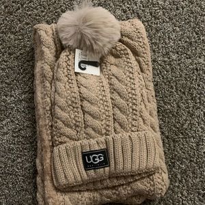 Ugg beanie and scarf